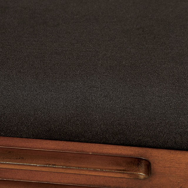 MELINA Brown Cherry/Black Arm Chair - Olympia Furniture (Saint George, Utah)