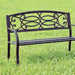POTTER Black Patio Steel Bench - Olympia Furniture (Saint George, Utah)