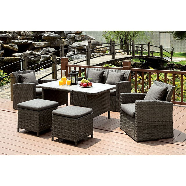 Nashira 6 Pc. Patio Dining Set - Olympia Furniture (Saint George, Utah)