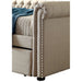 Leanna Daybed w Trundle Beige - Olympia Furniture (Saint George, Utah)