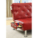 Farel Futon Sofa Red & White - Olympia Furniture (Saint George, Utah)