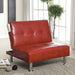 Bulle Chair Grey & Red - Olympia Furniture (Saint George, Utah)
