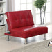 Bulle Chair Grey & Red - Olympia Furniture (Saint George, Utah)
