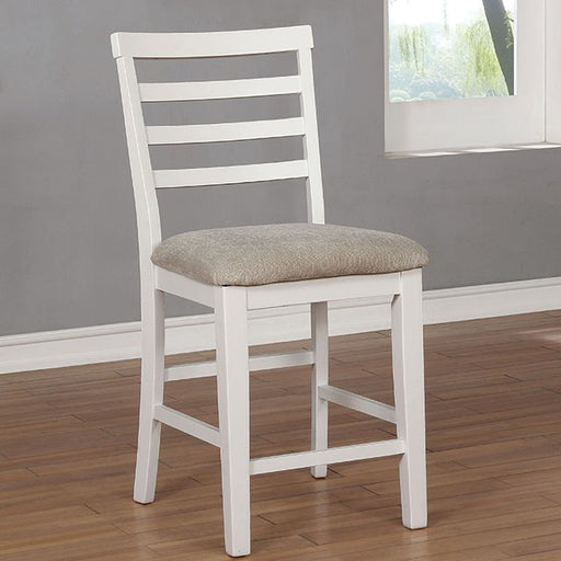 Kiana White Counter Ht. Side Chair (2/CTN) - Olympia Furniture (Saint George, Utah)