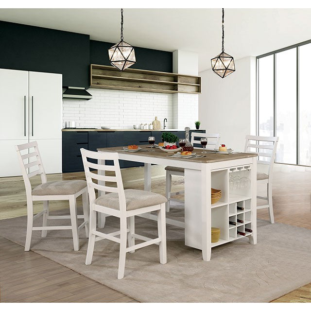 Kiana White Counter Ht. Side Chair (2/CTN) - Olympia Furniture (Saint George, Utah)