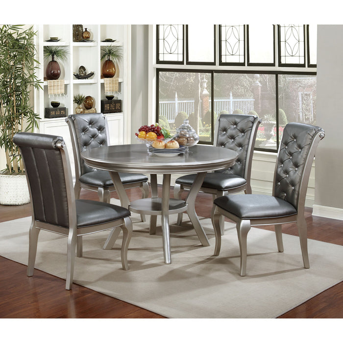 Amina Champagne Round Table - Olympia Furniture (Saint George, Utah)