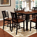 DOVER II Black/Cherry Counter Ht. Table w/ 16" Leaf - Olympia Furniture (Saint George, Utah)