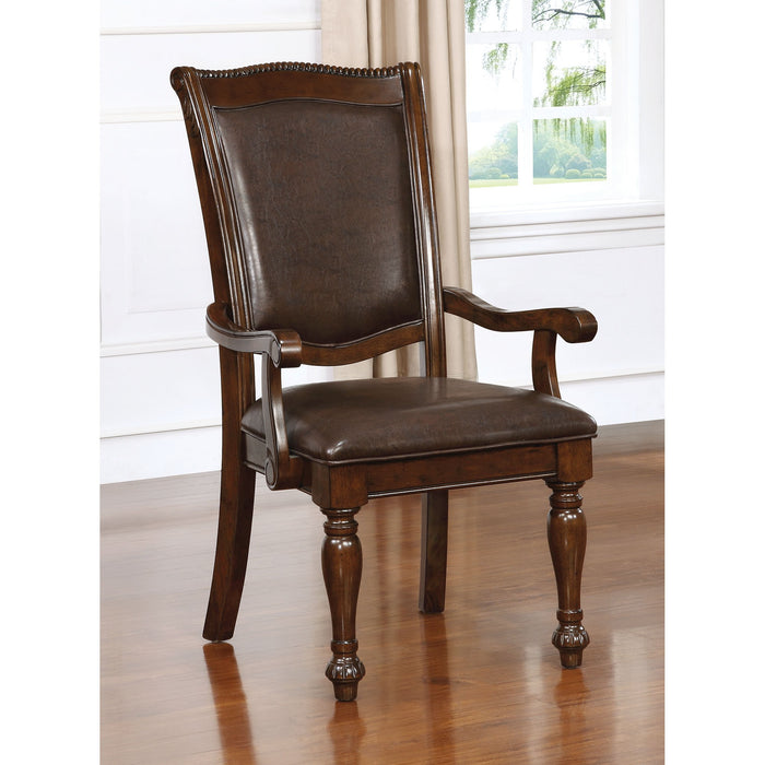 Alpena Brown Cherry/Espresso Arm Chair (2/CTN) - Olympia Furniture (Saint George, Utah)