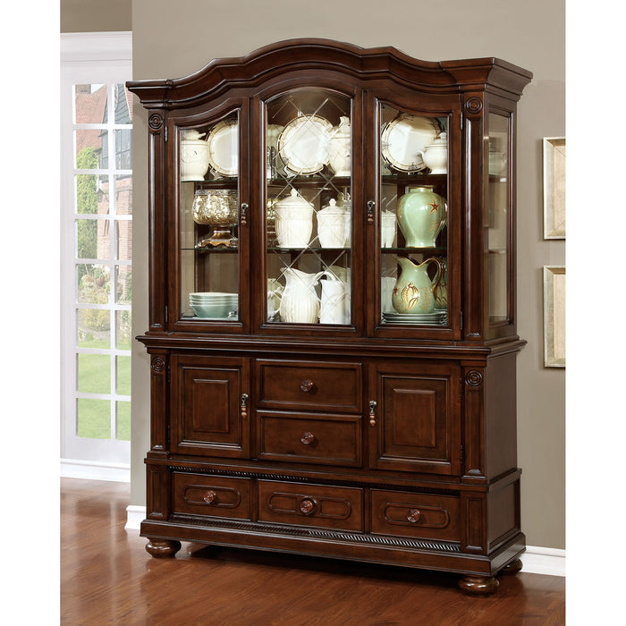 Alpena Brown Cherry Hutch & Buffet - Olympia Furniture (Saint George, Utah)