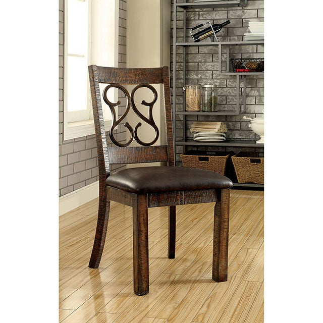 PAULINA Rustic Walnut Dining Table - Olympia Furniture (Saint George, Utah)