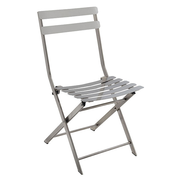 Lilah Stainless Folding Chair (2/Ctn) - Olympia Furniture (Saint George, Utah)