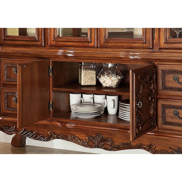 Medieve Antique Oak Hutch & Buffet - Olympia Furniture (Saint George, Utah)