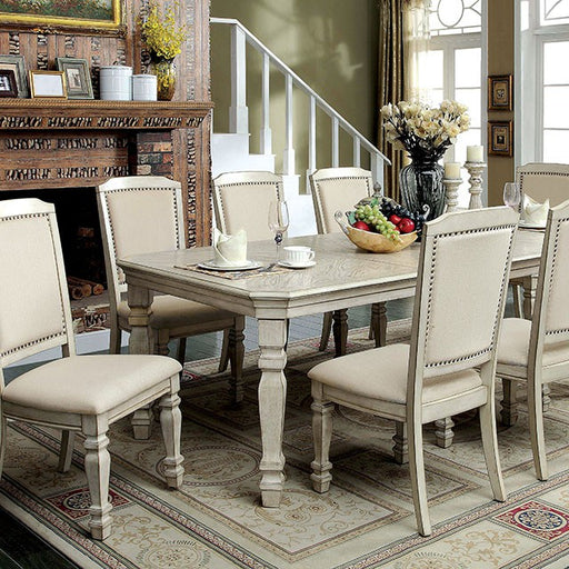 HOLCROFT Antique White/Ivory Dining Table - Olympia Furniture (Saint George, Utah)