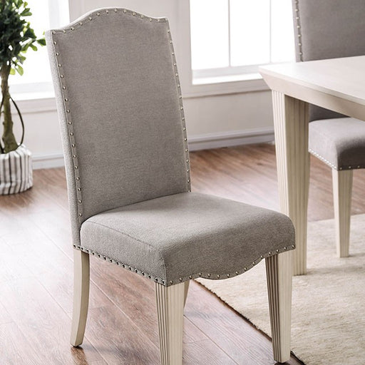 Daniella Gray/Antique White Side Chair (2/CTN) - Olympia Furniture (Saint George, Utah)