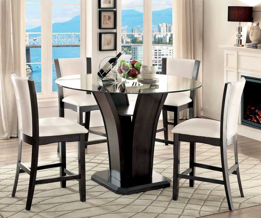 MANHATTAN III Gray/White Counter Ht. Chair - Olympia Furniture (Saint George, Utah)