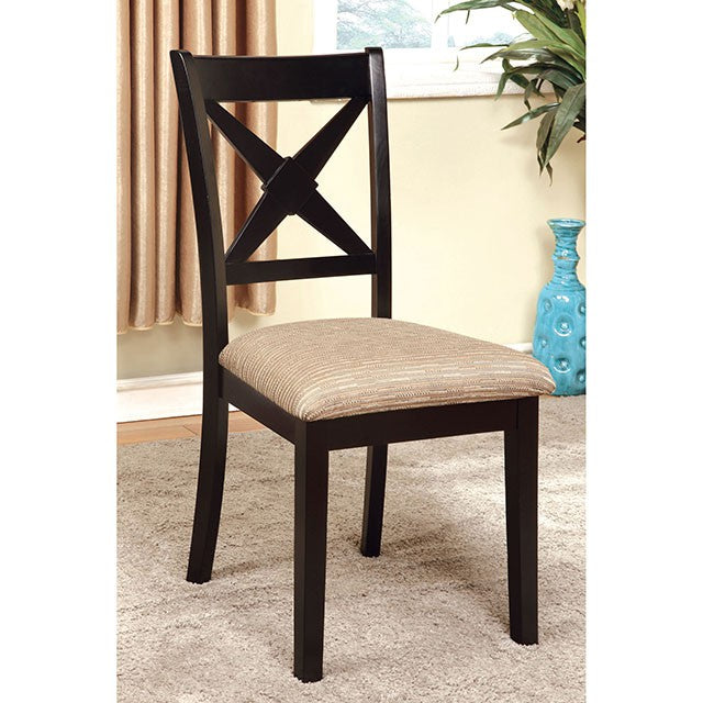 Liberta Dark Oak/Black Dining Table - Olympia Furniture (Saint George, Utah)