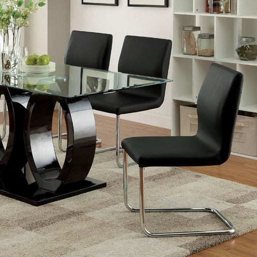 Lodia 7 Pc Dining Table Set Black - Olympia Furniture (Saint George, Utah)