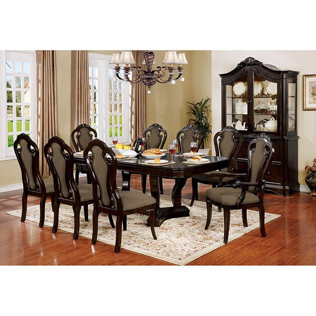 Rosalina Walnut/Beige Side Chair (2/CTN) - Olympia Furniture (Saint George, Utah)