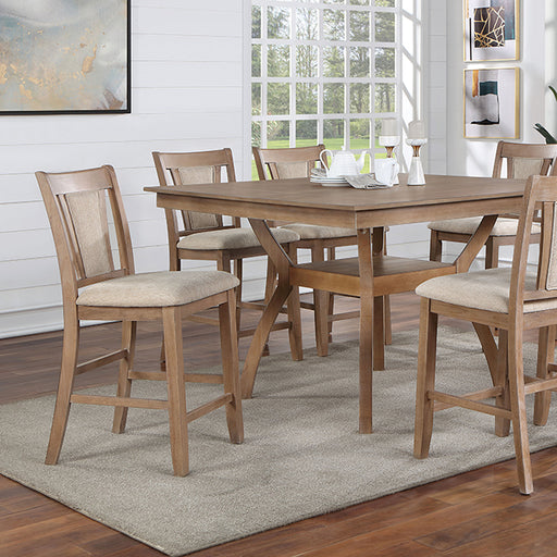 Upminster 7 Pc Counter Ht Table Set - Olympia Furniture (Saint George, Utah)