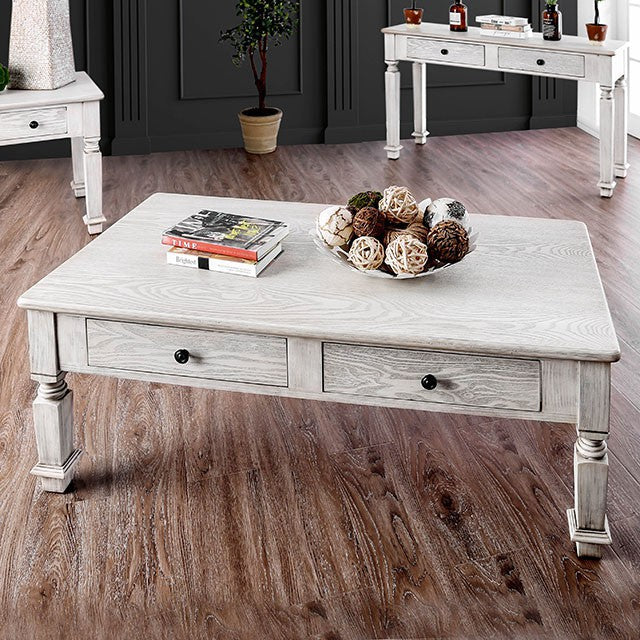 Joliet Antique White Coffee Table - Olympia Furniture (Saint George, Utah)