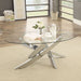 LAILA Chrome Coffee Table - Olympia Furniture (Saint George, Utah)