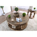 Mika Antique Oak End Table - Olympia Furniture (Saint George, Utah)