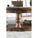 Mika Antique Oak Coffee Table w/ Cushion Top - Olympia Furniture (Saint George, Utah)