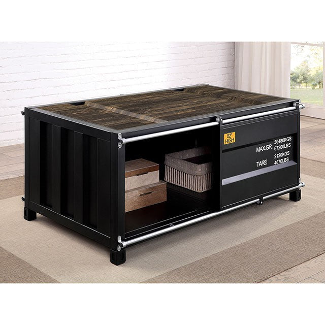 Dicargo Coffee Table Black - Olympia Furniture (Saint George, Utah)
