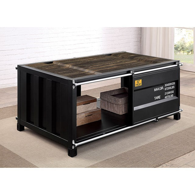 Dicargo Coffee Table Black - Olympia Furniture (Saint George, Utah)