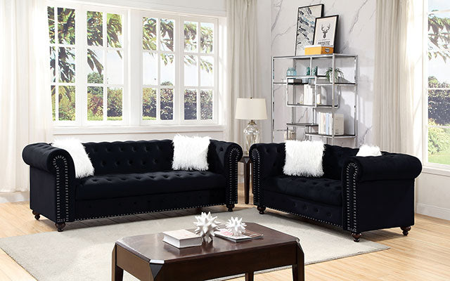 Giacomo Chair Black & Blue - Olympia Furniture (Saint George, Utah)