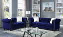 Giacomo Chair Black & Blue - Olympia Furniture (Saint George, Utah)