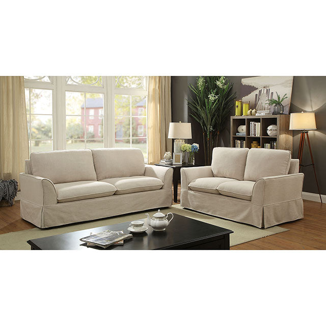 Maxine Love Seat Beige - Olympia Furniture (Saint George, Utah)