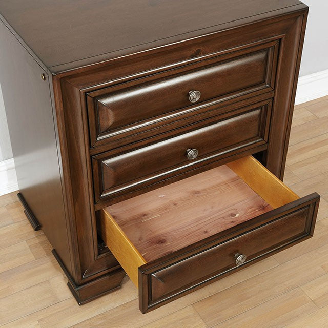 Brandt Brown Cherry Night Stand - Olympia Furniture (Saint George, Utah)