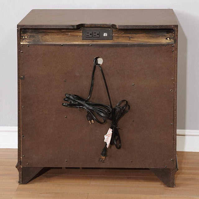 Brandt Brown Cherry Night Stand - Olympia Furniture (Saint George, Utah)