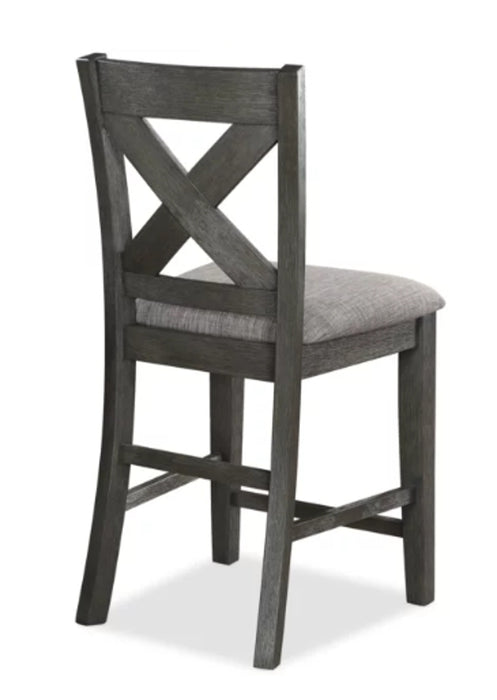 Crown Mark Furniture Rufus Counter Height Chair in Dark Gray (Set of 2) - Olympia Furniture (Saint George, Utah)