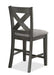 Crown Mark Furniture Rufus Counter Height Chair in Dark Gray (Set of 2) - Olympia Furniture (Saint George, Utah)