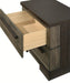 Crown Mark Furniture Remington 2 Drawer Nightstand in Brown - Olympia Furniture (Saint George, Utah)