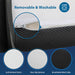 Hollyhock 3" Twin XL Tri-Fold Memory Foam Topper - Olympia Furniture (Saint George, Utah)