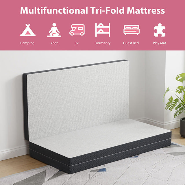 Hollyhock 4" Full Tri-Fold Memory Foam Topper - Olympia Furniture (Saint George, Utah)