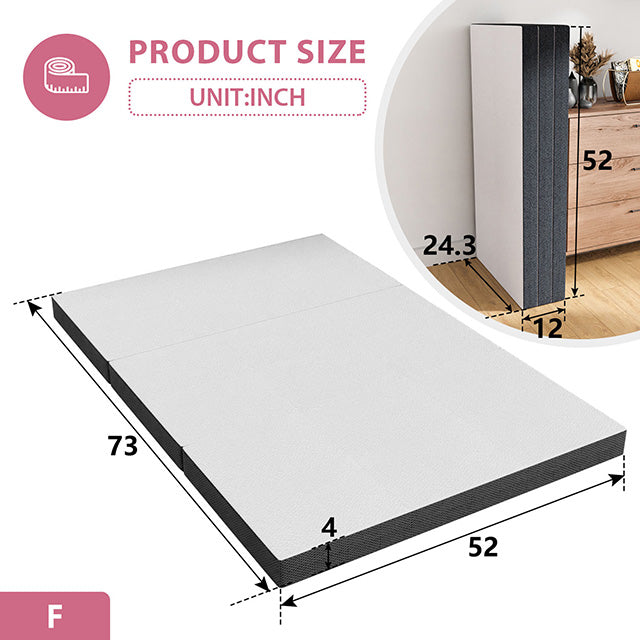 Hollyhock 4" Full Tri-Fold Memory Foam Topper - Olympia Furniture (Saint George, Utah)