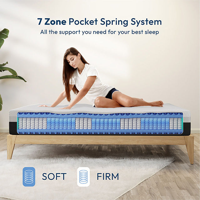 Verbena 12" Cal.King Hybrid Pocket Coil Mattress - Olympia Furniture (Saint George, Utah)