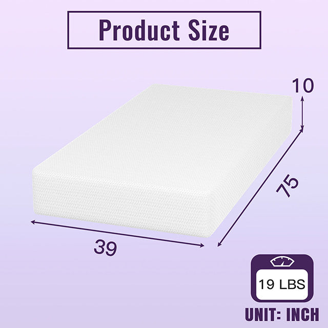Nasturtium 10" Twin Bamboo Charcoal Infused Memory Foam - Olympia Furniture (Saint George, Utah)