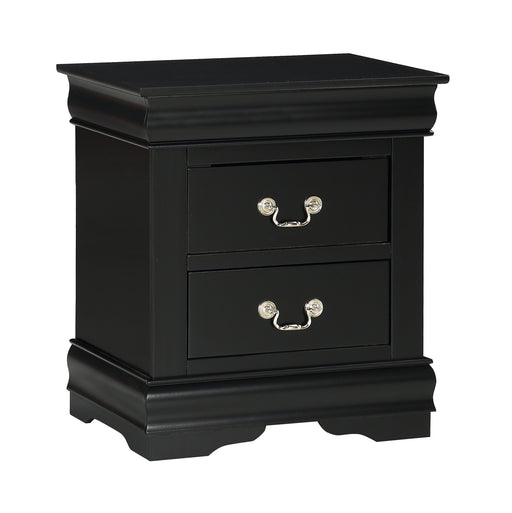 LOUIS PHILIP NIGHTSTAND BLACK - Olympia Furniture (Saint George, Utah)