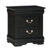LOUIS PHILIP NIGHTSTAND BLACK - Olympia Furniture (Saint George, Utah)