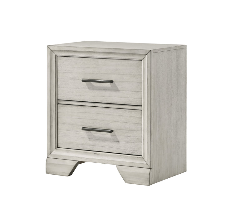 JAYMES NIGHTSTAND WHITE MIST - Olympia Furniture (Saint George, Utah)
