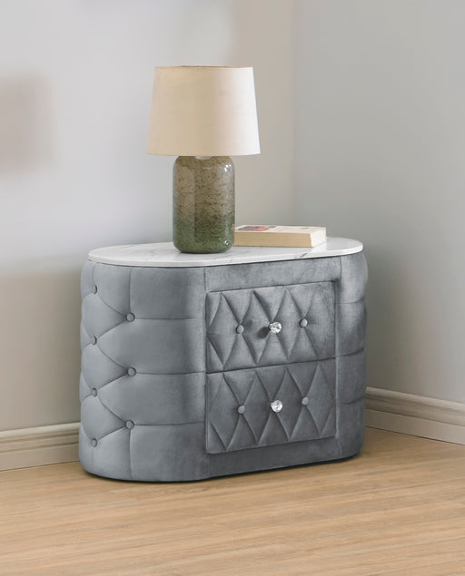 NATALIA NIGHTSTAND GREY - Olympia Furniture (Saint George, Utah)