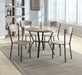 BLAKE 5PK ROUND DINING SET GREYWASH - Olympia Furniture (Saint George, Utah)