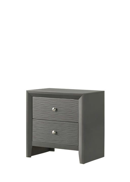 DENKER NIGHTSTAND GUN METAL - Olympia Furniture (Saint George, Utah)
