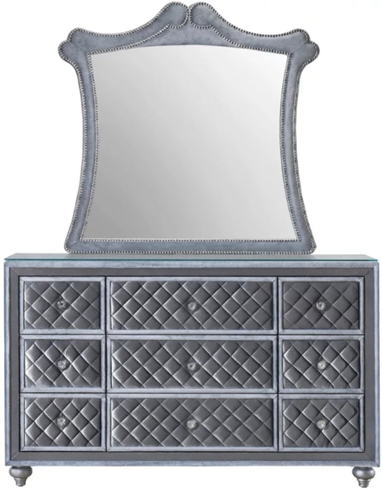 Crown Mark Furniture Voltare Mirror in Dark Grey - Olympia Furniture (Saint George, Utah)