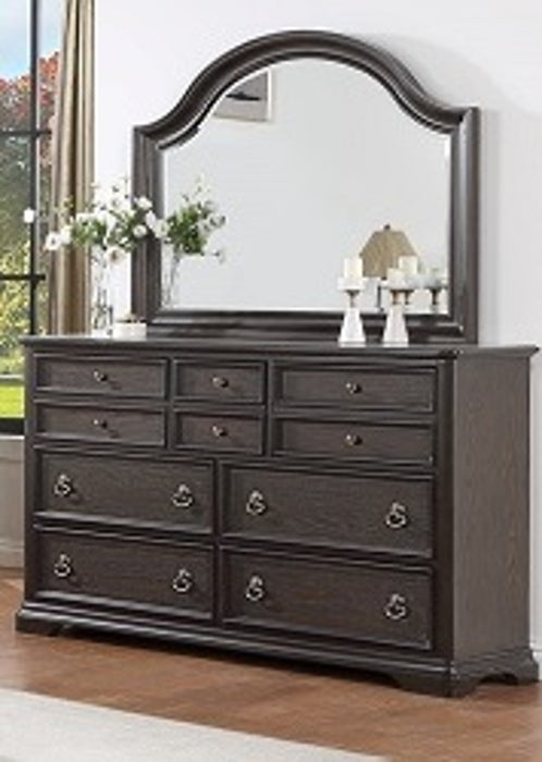 Crown Mark Furniture Duke Mirror in Dark Brown - Olympia Furniture (Saint George, Utah)